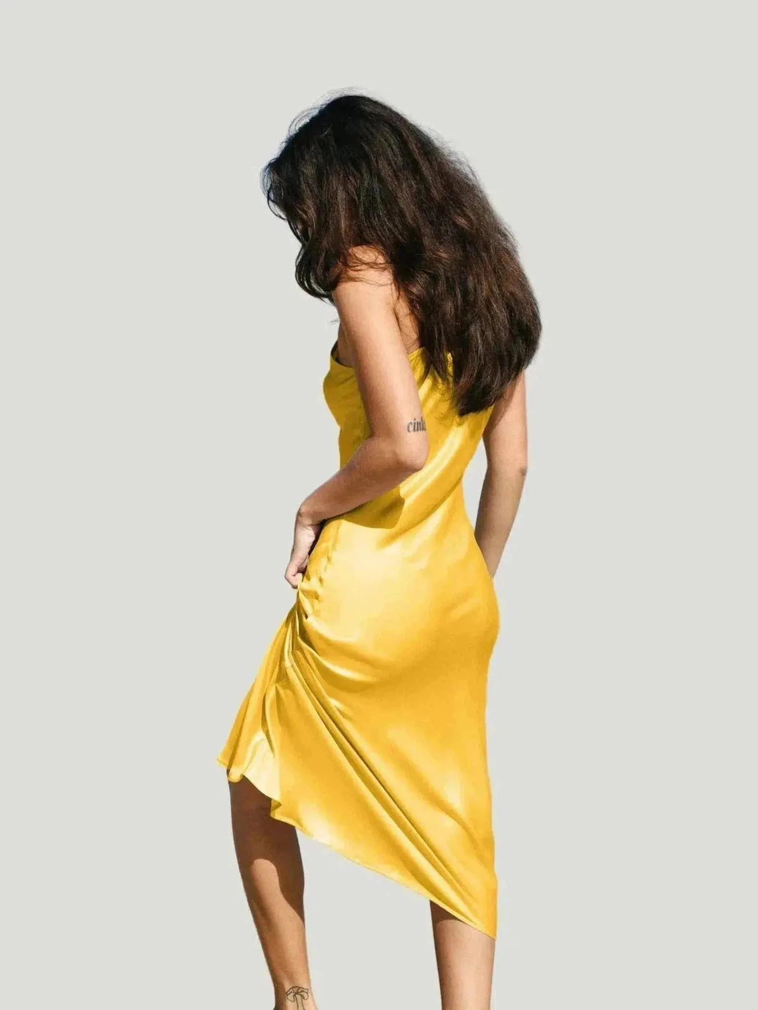 Ocean Prairie Sundrop Silk Slip Dress