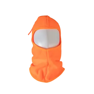 OMSK-S1 Balaclava Fleece Head Wear Ski Mask & Hardhat Liner, Orange, One Size