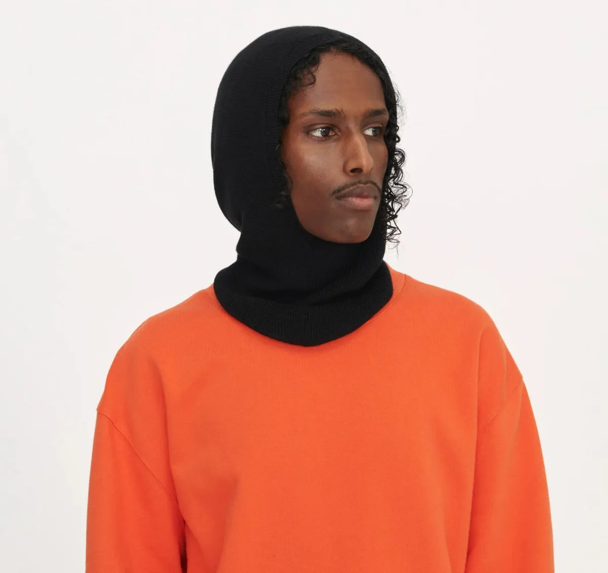 Organic Basics Soft Knit Balaclava Black