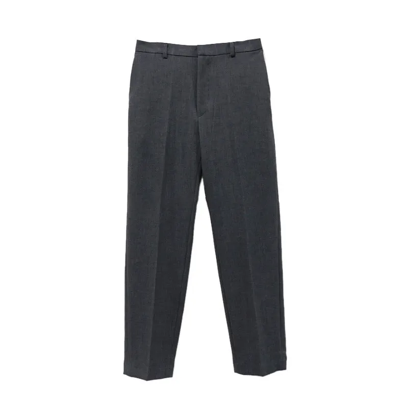 Pants Men's Korean-style Trendy Slim Fit Youth Fashion Business Casual Pants Drape Elastic Ankle-length Pants