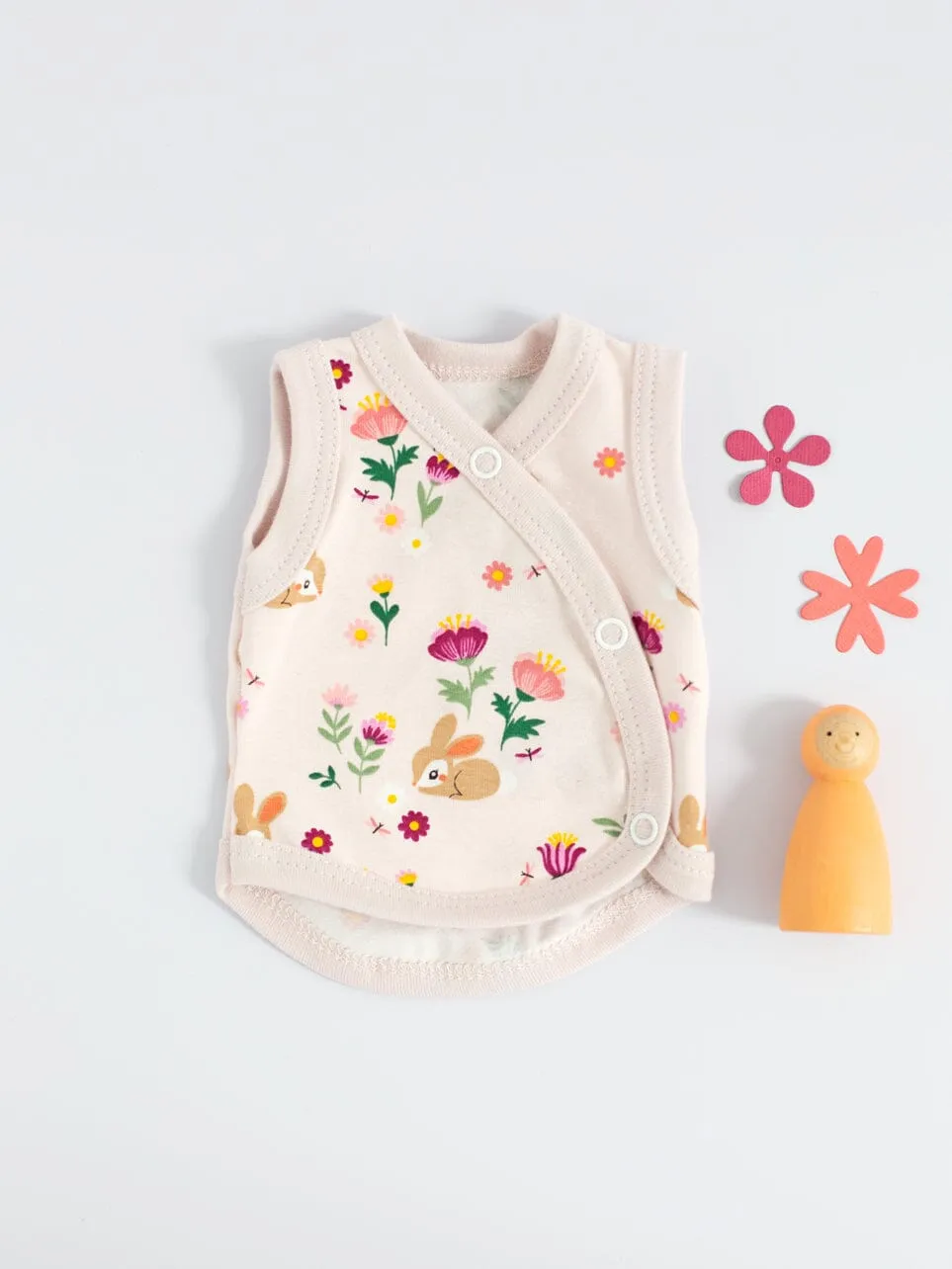 Premature Baby Vest, Cottontail