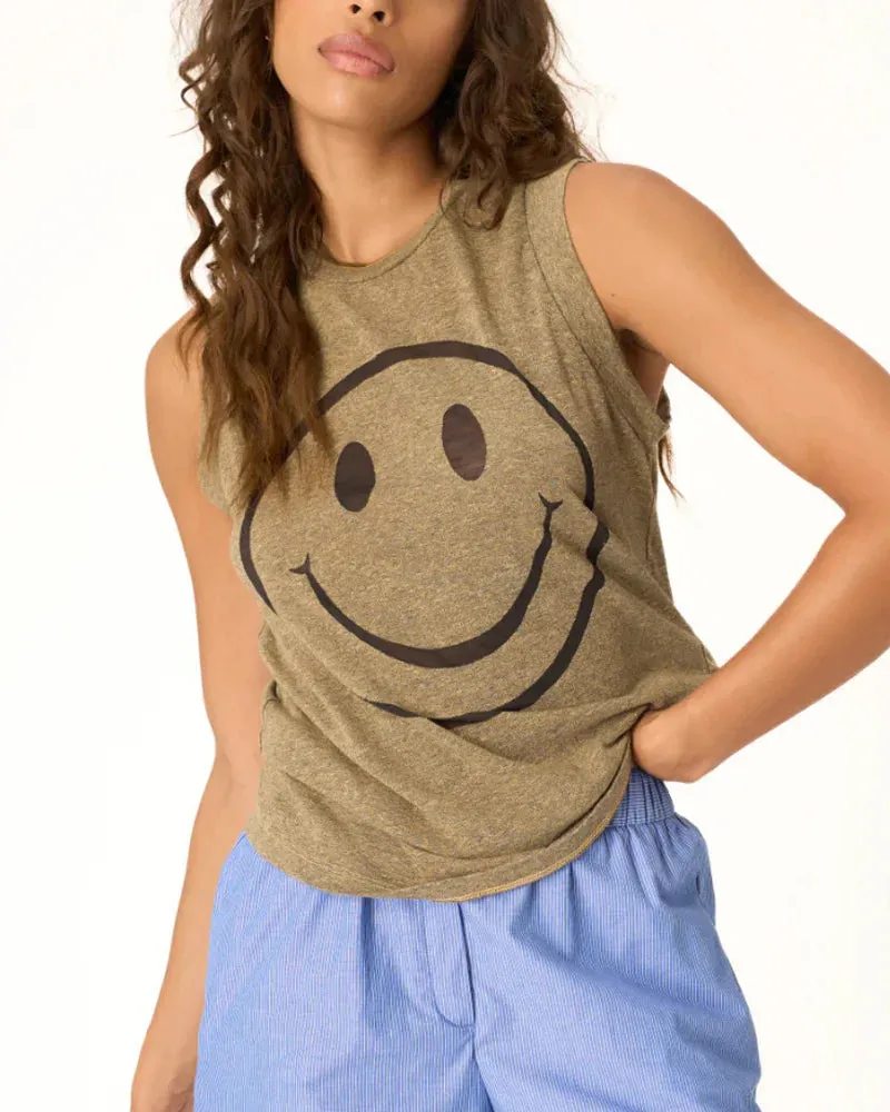 Project Social Tee Smiley Tank (Army Green)