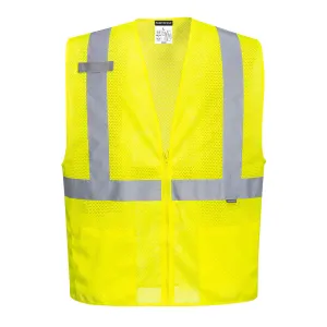PW UC493 - Economy Mesh Zipper Vest