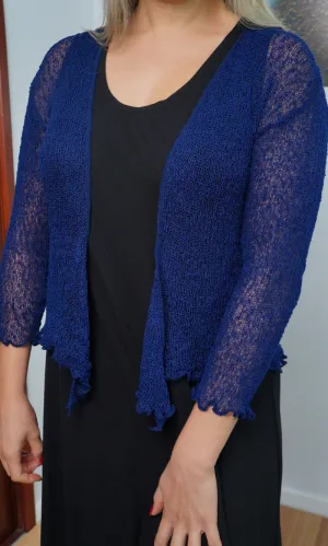 Rayon Knitted Top Bolero Plain, More Colours