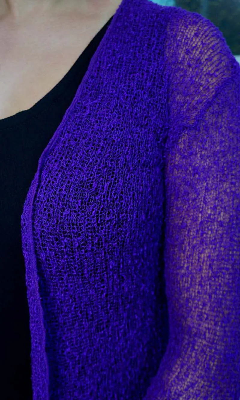 Rayon Knitted Top Bolero Plain, More Colours