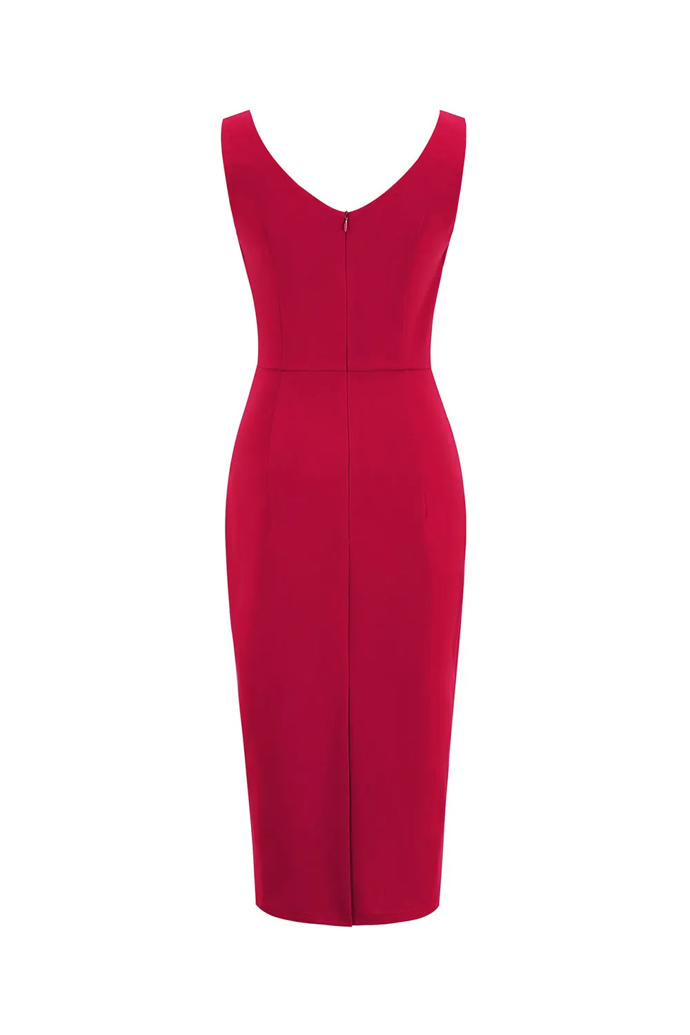 Red Bodycon Vintage 1960s Dress