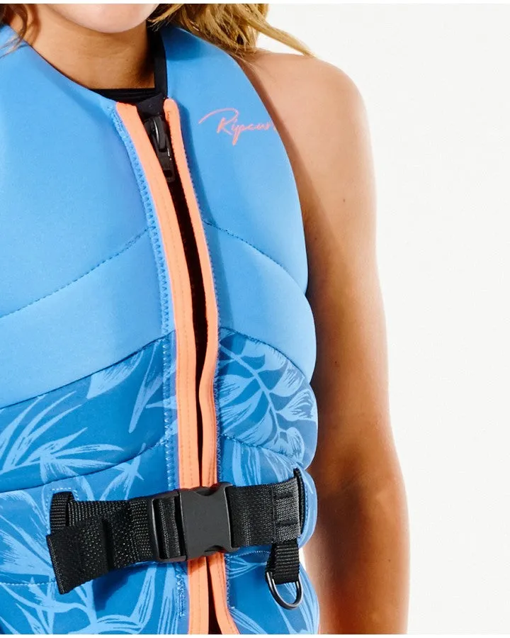 Rip Curl Girls Dawn Patrol Buoyancy Vest - Acid Blue - 2022
