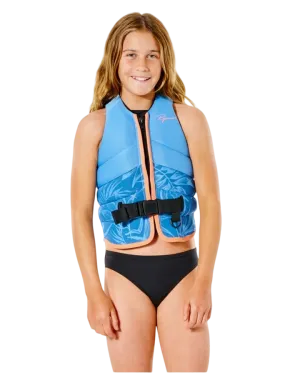 Rip Curl Girls Dawn Patrol Buoyancy Vest - Acid Blue - 2022