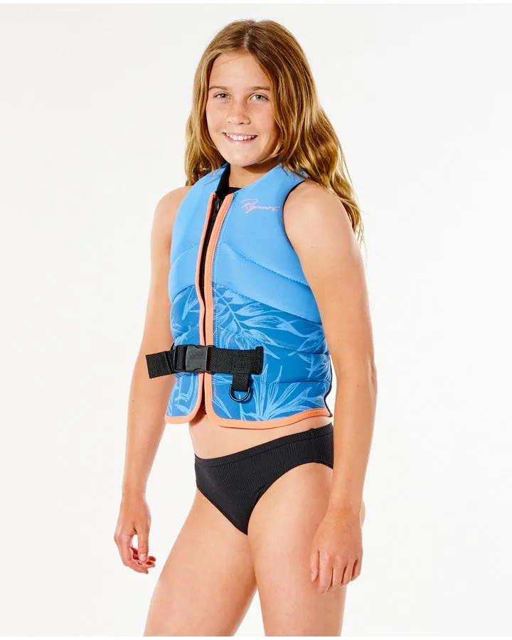 Rip Curl Girls Dawn Patrol Buoyancy Vest - Acid Blue - 2022