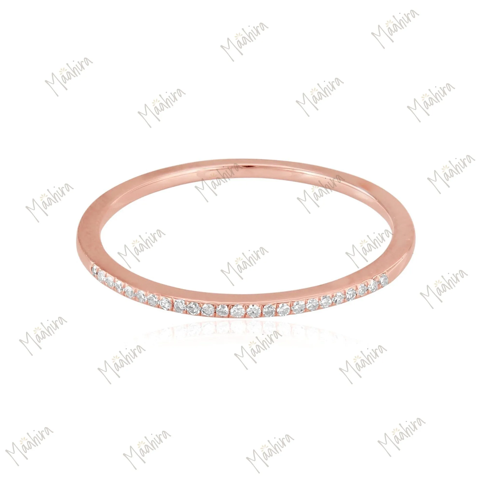 Rose Gold Halfway Ring