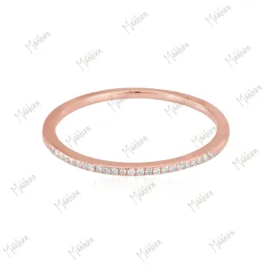 Rose Gold Halfway Ring
