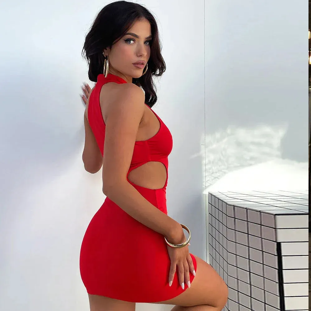 Ruffle Women Club Bodycon Bodycon Lady For Summer Black Short 2024 Dress Dress
