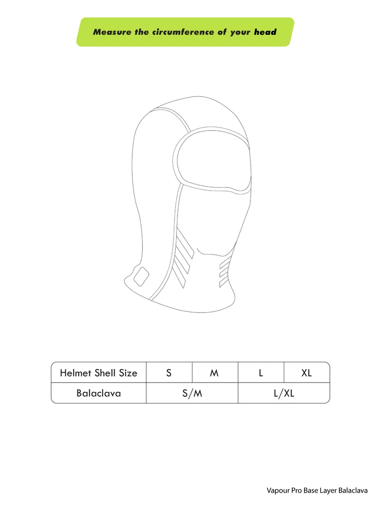 Rynox Vapour Pro Performance Balaclava (Black)