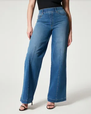 Spanx Seamed Front Wide Leg Vintage Indigo