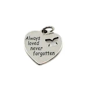 Sterling Silver Always Loved Charm