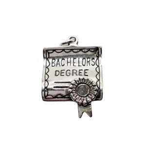 Sterling Silver Bachelors Degree Charm