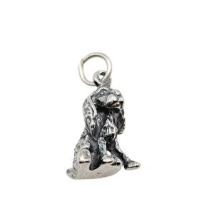Sterling Silver Cocker Spaniel Dog Charm