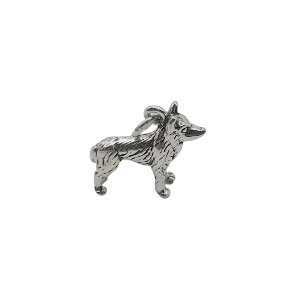 Sterling Silver Husky Dog Charm