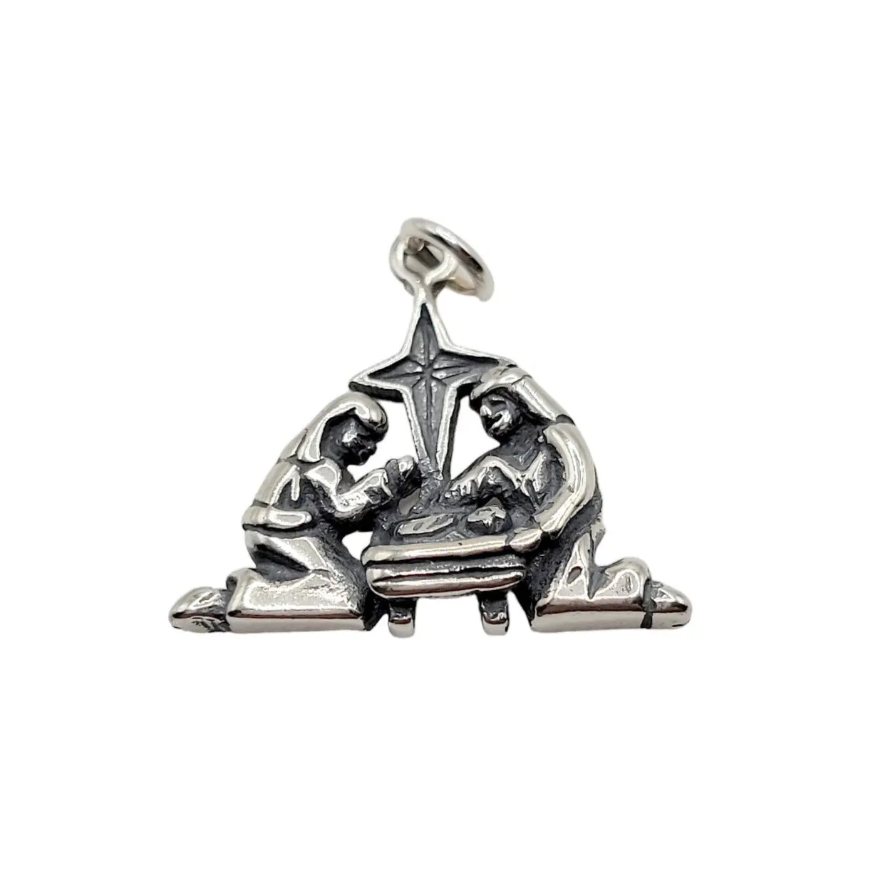 Sterling Silver Nativity Charm