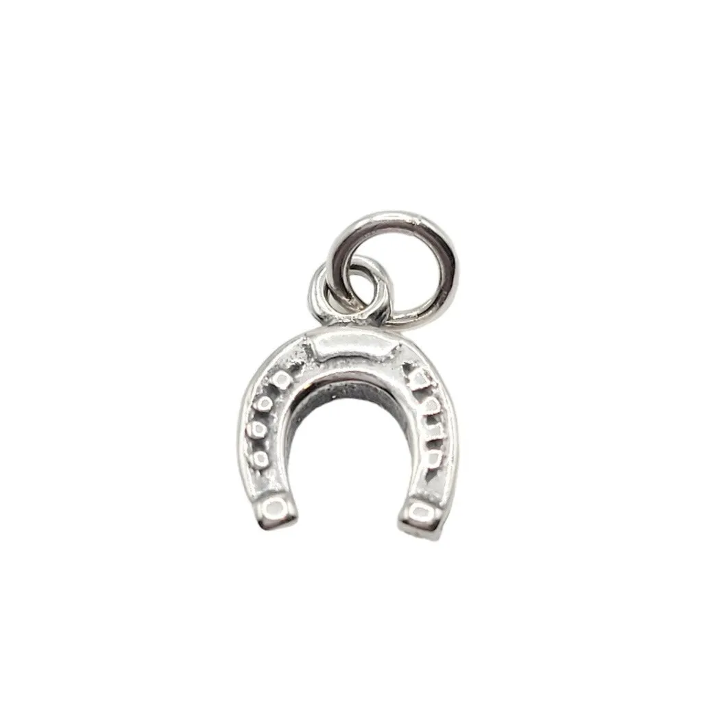 Sterling Silver Small Horseshoe Charm