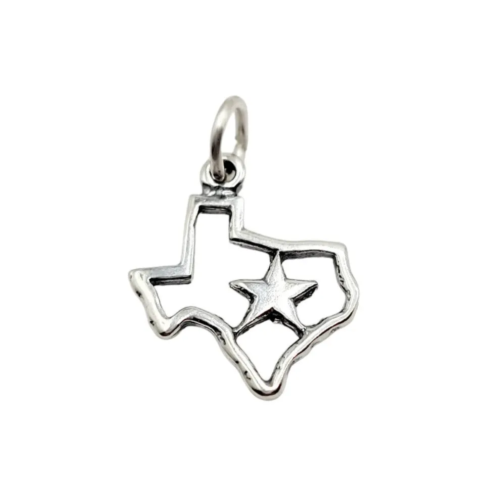Sterling Silver Texas Star Charm