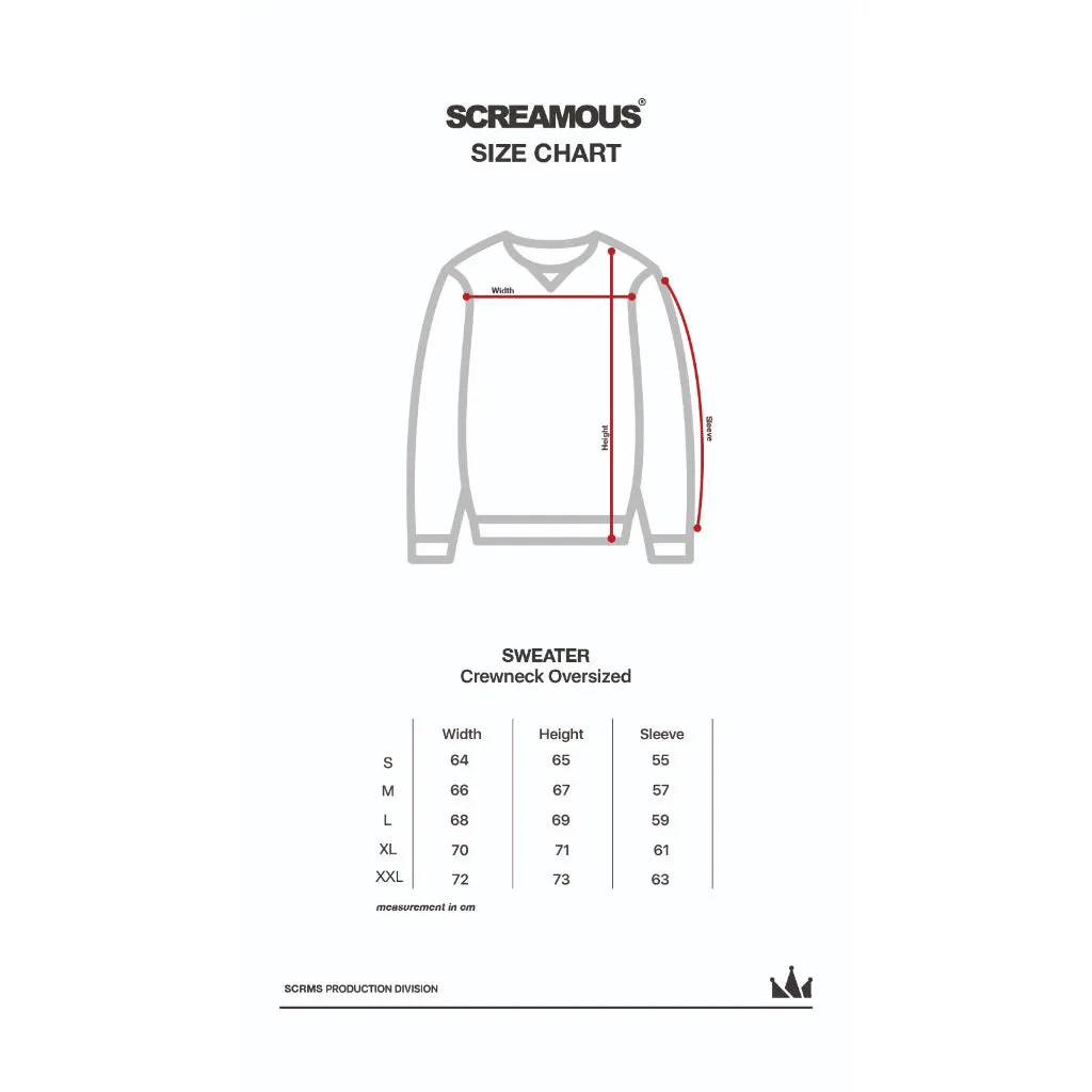 Sweater Crewneck OVERSIZED LEGEND TINY GRASSHOPPER