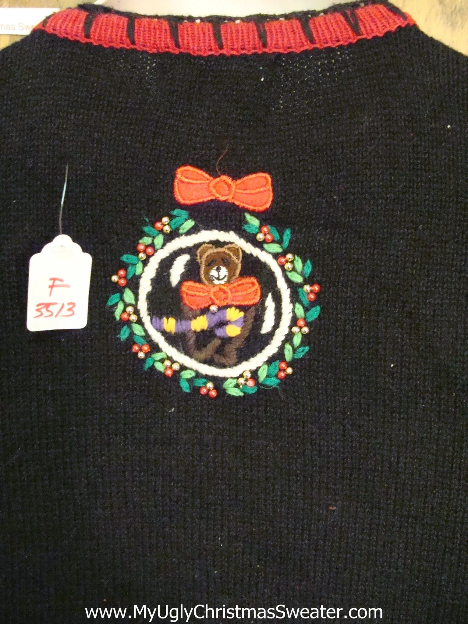 Teddy Bear Circus Ugly Christmas Sweater Cardigan
