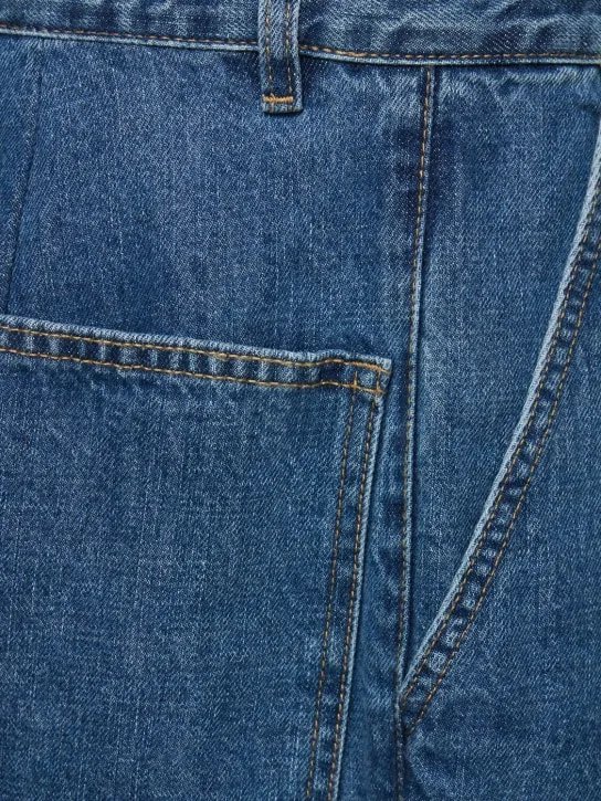 The Frankie Shop   Wide cotton denim jeans 