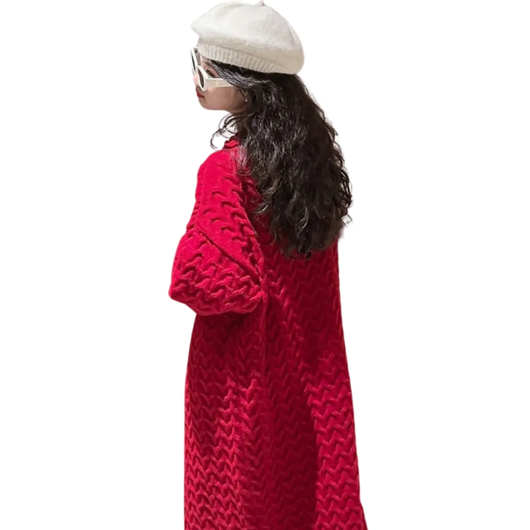 Thick Knit Sweater Cardigan