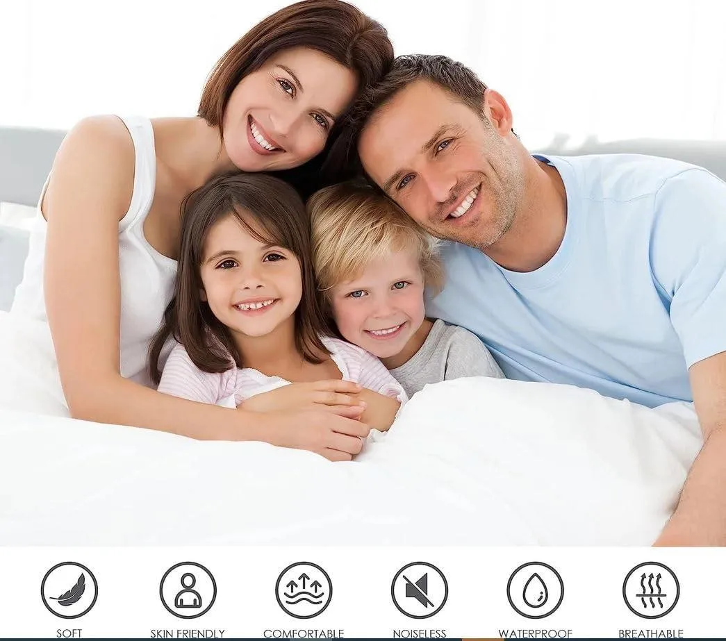 Utopia Bedding Zippered Mattress Encasement Queen - 100% Waterproof and Bed Bug Proof Mattress Protector.