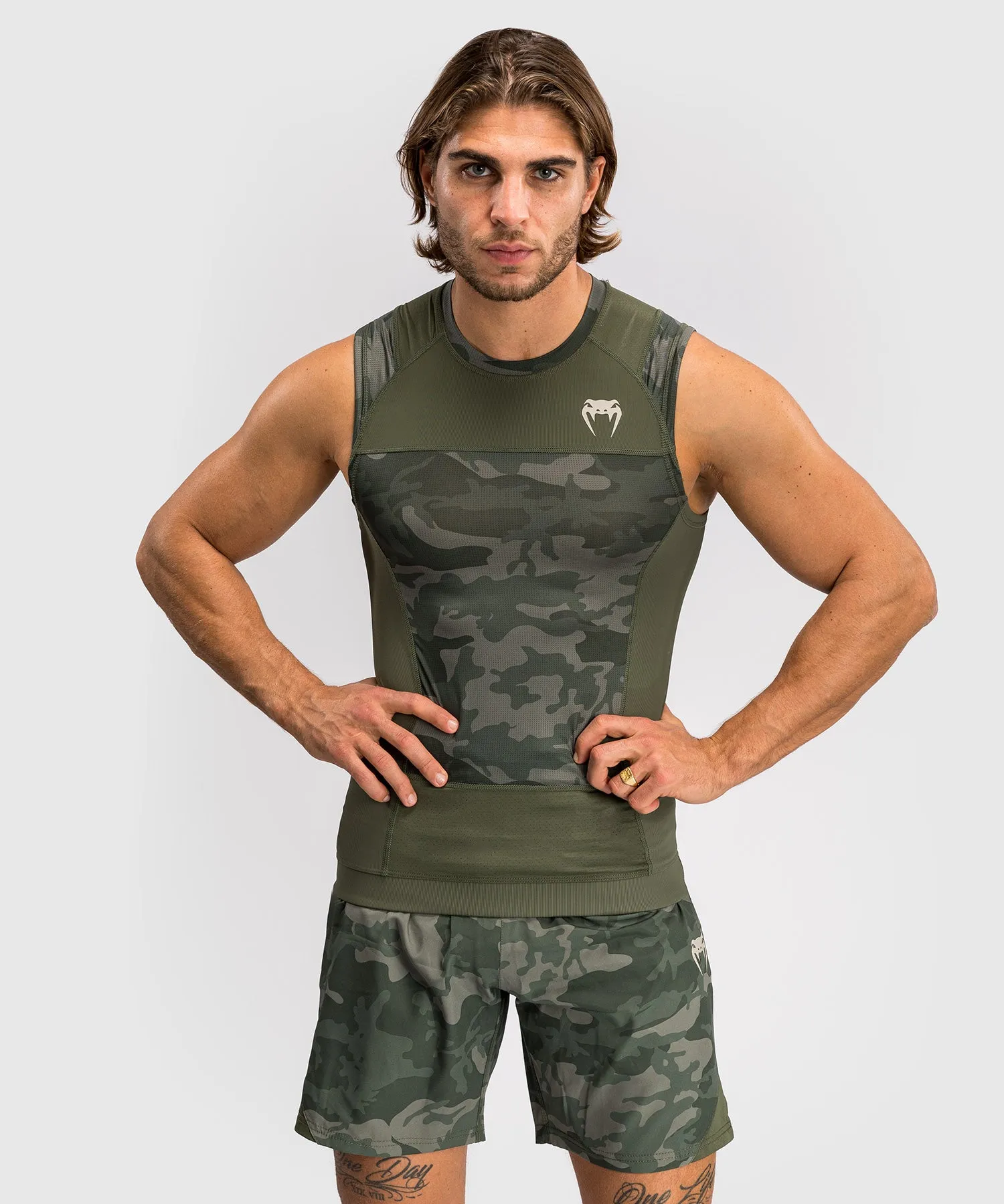 Venum G-Fit Air Men's Sleeveless Rashguard - Army Camo