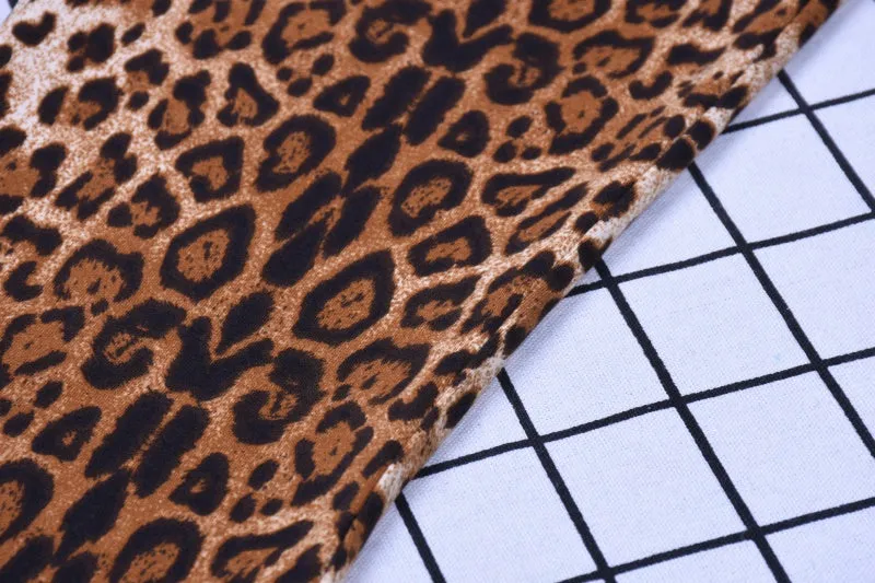 VenusFox fashion sexy bodycon high waist leopard print pants