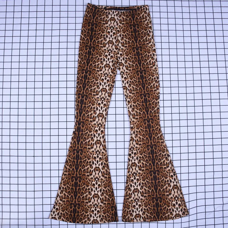 VenusFox fashion sexy bodycon high waist leopard print pants