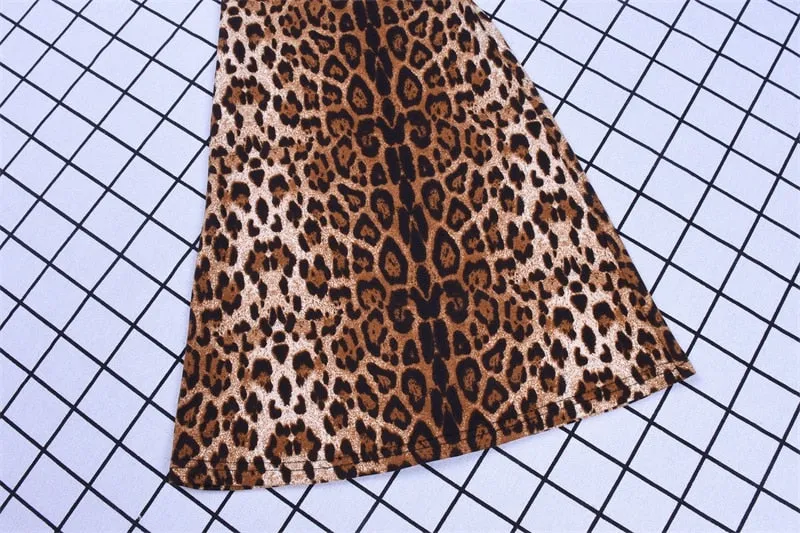 VenusFox fashion sexy bodycon high waist leopard print pants