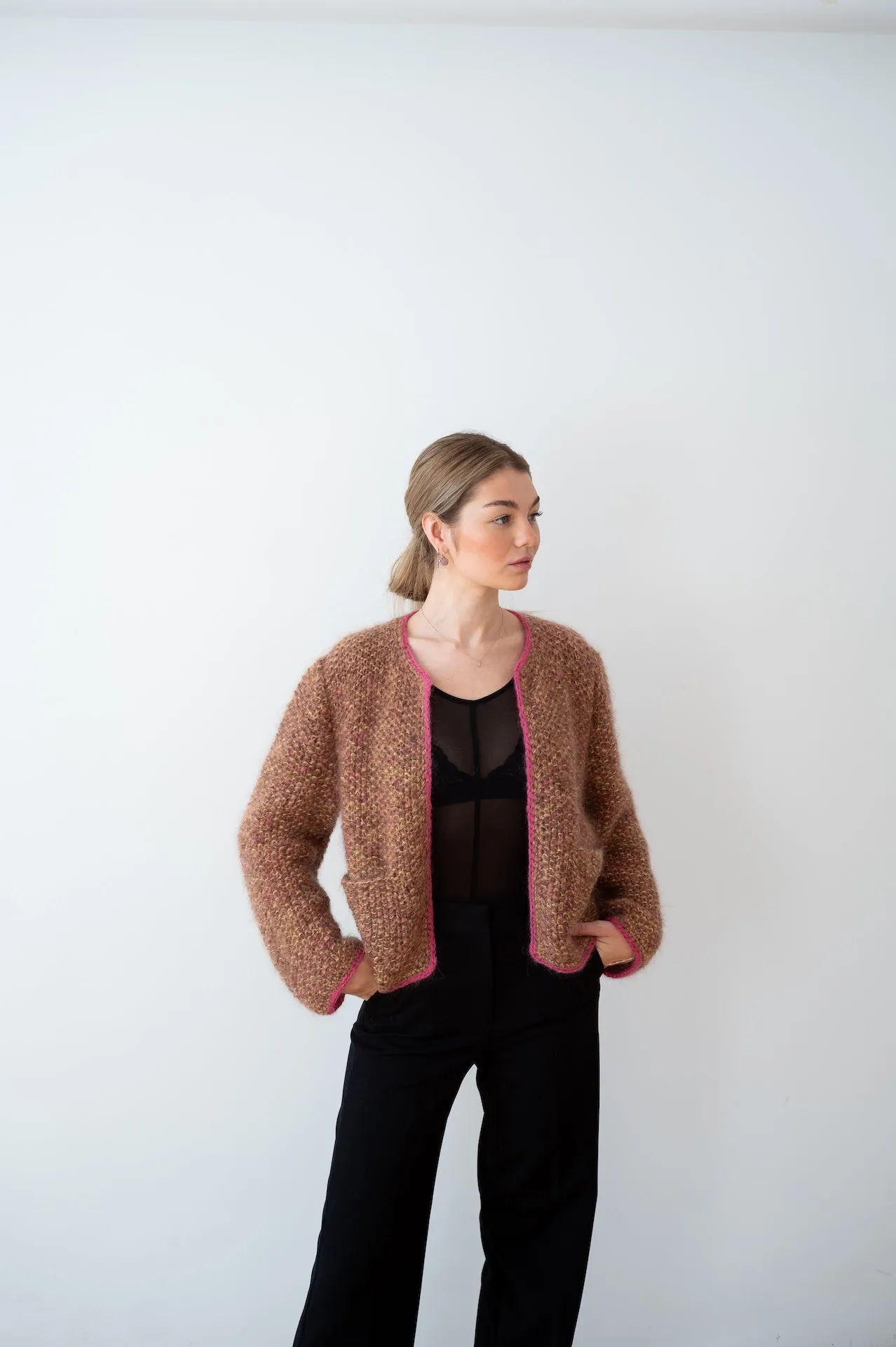 Vici  Cardigan - Mix Brown