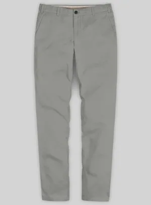 Washed Dark Gray Stretch Chino Pants