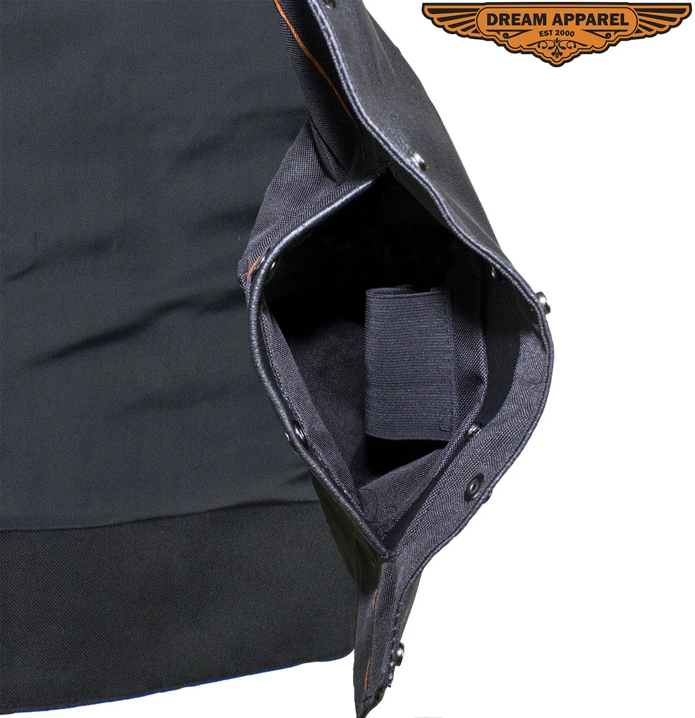 Women’s Black Concealed Gun Pocket Vest with Side Laces