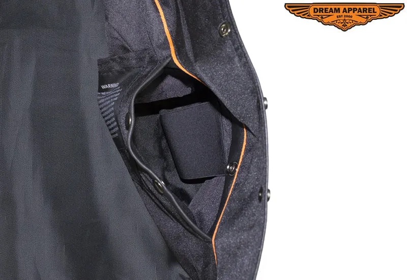 Women's Black Naked Goat Skin Leather Vest