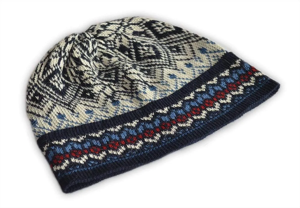 Womens Nordic Fingerless Gloves and Hat Sets